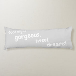 Gute Nacht wunderschön, süße Träume weich gegr Seitenschläferkissen