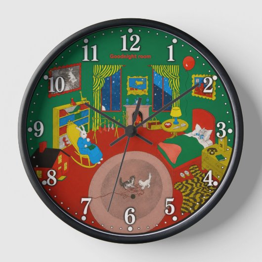 Gute Nacht Zimmer Uhr (Vorderseite)