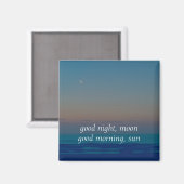 Gute Nacht zum Mond Magnet (Vorderseite/Rückseite)