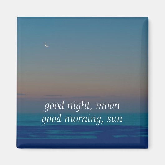 Gute Nacht zum Mond Magnet (Vorne)