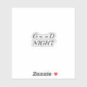 Gute nächtliche Eyelashes Feminine Relaxation Desi Aufkleber (Blatt)