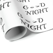 Gute nächtliche Eyelashes Feminine Relaxation Desi Geschenkpapier (Rolleneckpunkt)