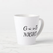 Gute nächtliche Eyelashes Feminine Relaxation Desi Milchtasse (Rechte Ecke)