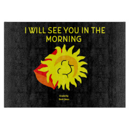 Gute nächtliche Sonnenschneide 27,9 cm x 20,3 cm Schneidebrett