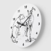 Gute Nachtmäuse Große Wanduhr (Winkel)