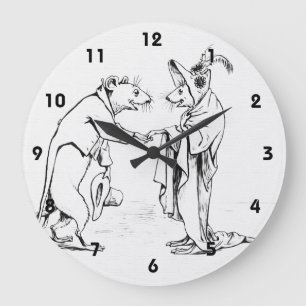 Gute Nachtmäuse Große Wanduhr