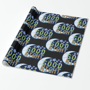 Gute Nachtsichelförmiger Mond Thunder_Cove Geschenkpapier