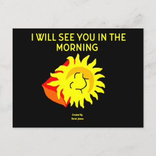 Gute Nachtsichtkarte Postkarte