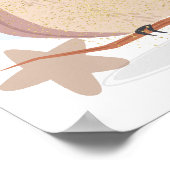 Gute Nachtszene mit Eule, Poster (Ecke)