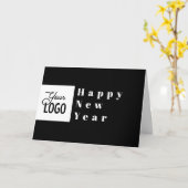 Gute neue Jahre | Einfach Ihre Logo-Vorlage hinzuf Karte (Gelbe Blume)