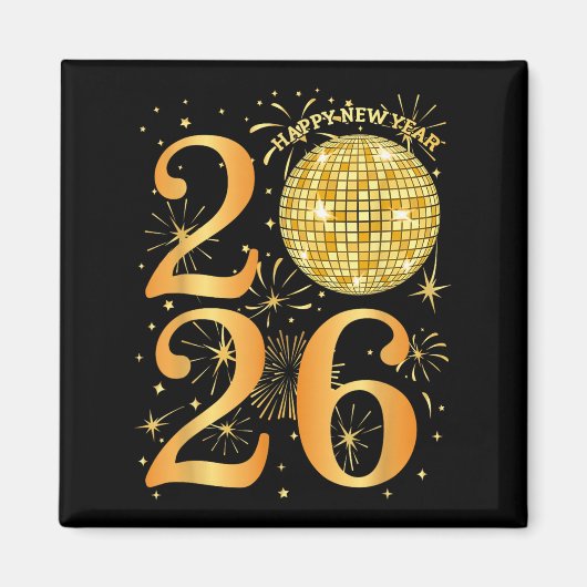 Gute neue Jahre Feuerwerke 2026 Magnet (Vorne)