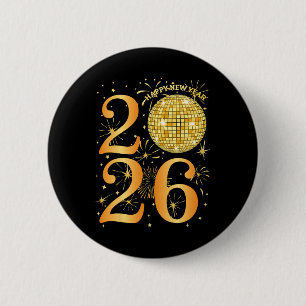 Gute neue Jahre Feuerwerke 2026 Neujahrsfest Button