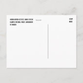 Gute neue Zuhause! Ankündigungspostkarte (Rückseite)