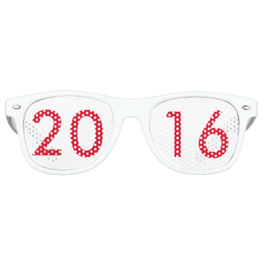 Gute Neujahrsbrille 2016 Sonnenbrille (Vorderseite)