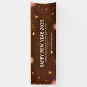 Gute Neujahrsfamilie 2025 Name groß Banner (Vertikal)