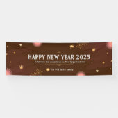 Gute Neujahrsfamilie 2025 Name groß Banner (Horizontal)