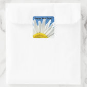 Gute Neujahrsfeier! Aufkleber Blue Sky White Daisy (Tasche)