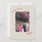 Gute Neujahrsgrüße 2025 Feiertagskarte (Vorderseite)