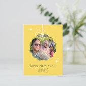 Gute Neujahrsgrüße 2025 Feiertagskarte (Stehend Vorderseite)