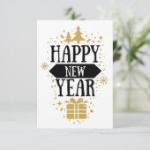 Gute Neujahrskarte // Fun New Year Blank Card (Stehend Vorderseite)