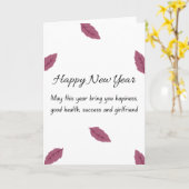 Gute Neujahrskarten Karte (Gelbe Blume)