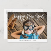 Gute Neujahrsschrift Postkarte (Vorne/Hinten)