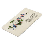 Gute Neujahrsvögel Magnet (Linke Seite)