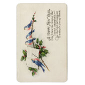 Gute Neujahrsvögel Magnet (Vertikal)