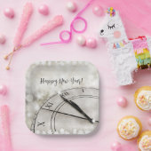 Gute Neujahrszeit um Mitternacht Pappteller (Party)