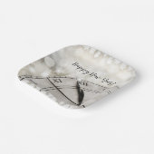 Gute Neujahrszeit um Mitternacht Pappteller (Gewinkelt)