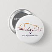 Gute Night Sweet Princess-Tasten Button (Vorne & Hinten)