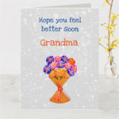 Gute Oma-Design Karte (Gelbe Blume)