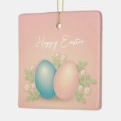 Gute Ostereier und Frühlingsblumen Keramikornament (Links)
