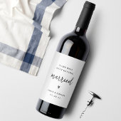 Gute Paare mit der Hochzeitsreise-Verlobung Weinetikett