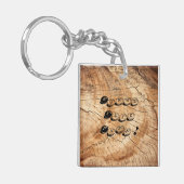 Gute Party, Dad! Holz Schlüsselanhänger (Vorderseite links)