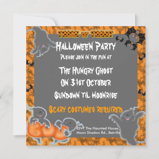 Gute Party Einladung (Rückseite)