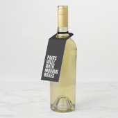 Gute Pässe mit bewegten Boxen - Neues Haus Flaschenanhänger (Angewinkelt)