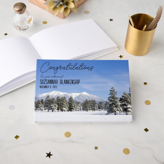 Gute Pension San Francisco Gipfel im Schnee-Foto Gästebuch (Vorderseite Offen)