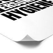 Gute persönliche Hygiene Poster (Ecke)