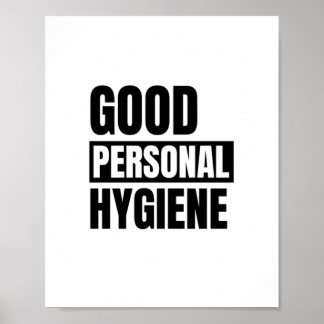 Gute persönliche Hygiene Poster