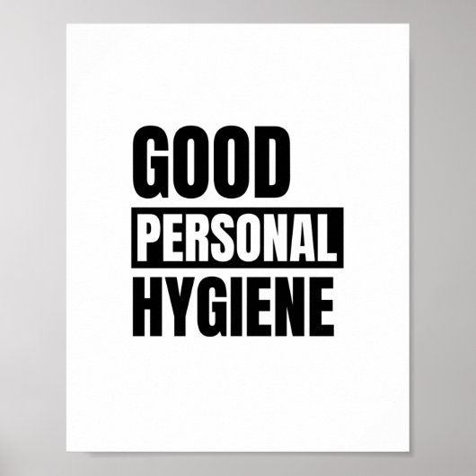 Gute persönliche Hygiene Poster (Vorne)