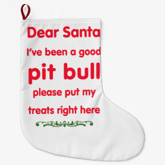 gute Pitbull Großer Weihnachtsstrumpf