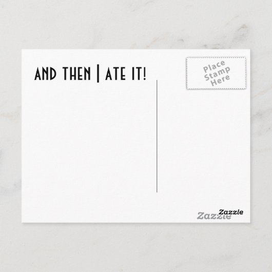 Gute Pizza! Postkarte (Rückseite)