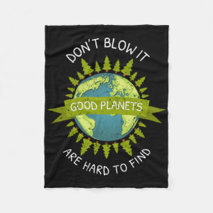 Gute Planeten der Erde sind schwer zu finden Recyc Fleecedecke