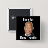 Gute politische Schwierigkeiten Button (Vorne & Hinten)