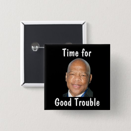 Gute politische Schwierigkeiten Button (Vorne & Hinten)