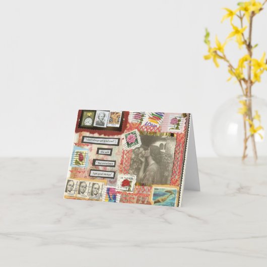 Gute Post Notecard durch Mary Dunham Walters Karte (Gelbe Blume)