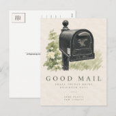 Gute Post Schneckenpost Postkarte (Vorne/Hinten)