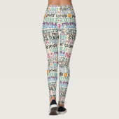 gute Probleme Typografie Leggings (Rückseite)