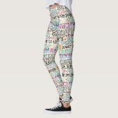 gute Probleme Typografie Leggings (Links)